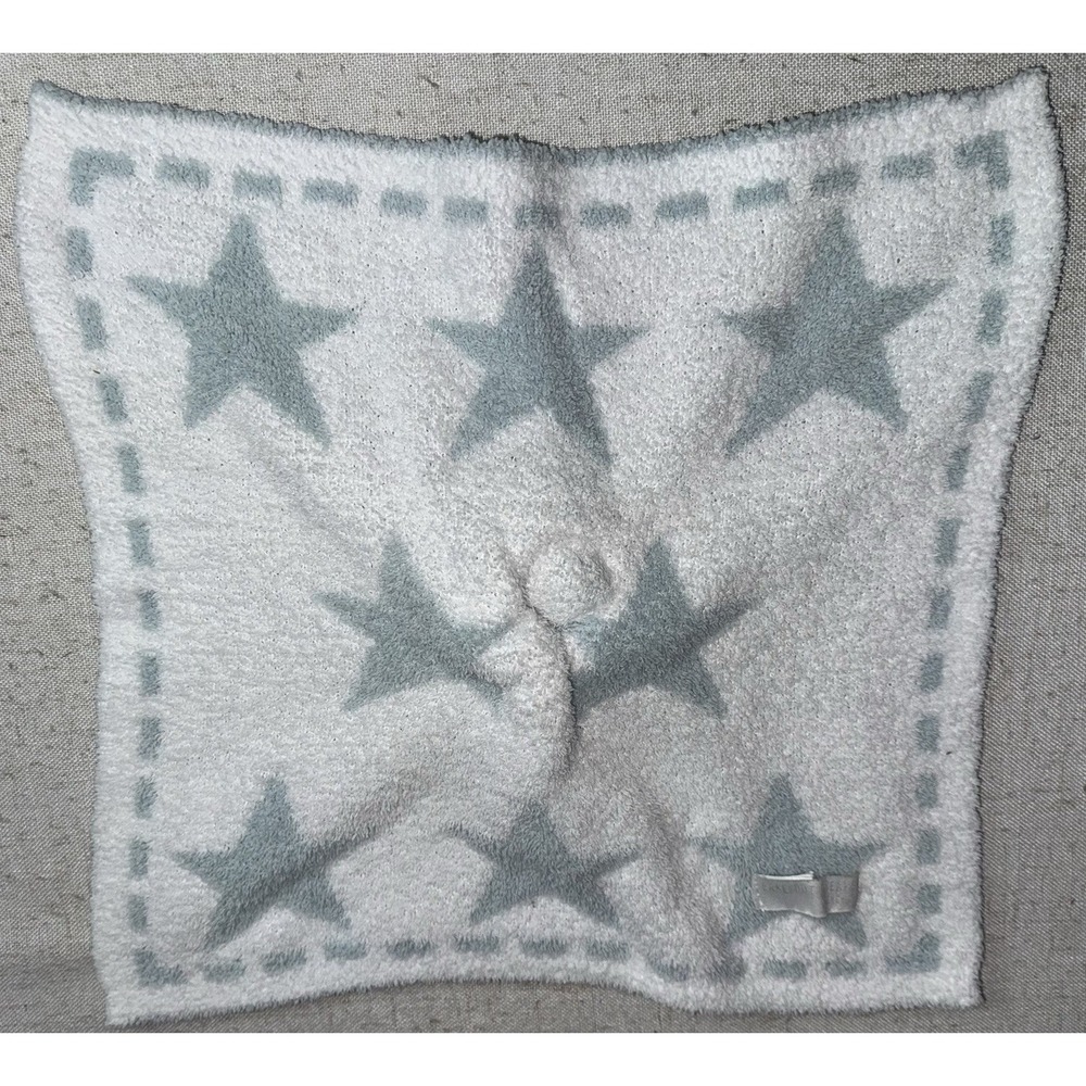 Barefoot Dreams Puppy Dog Baby Blanket Blue Stars Cozychic Security Lovey - Picture 3 of 4